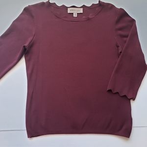 Womens sweater top Philosophy republic clothing sz M burgundy